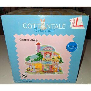 CottonTale Collection Porcelain Coffee Shop Indoor Decor With Light Cord
